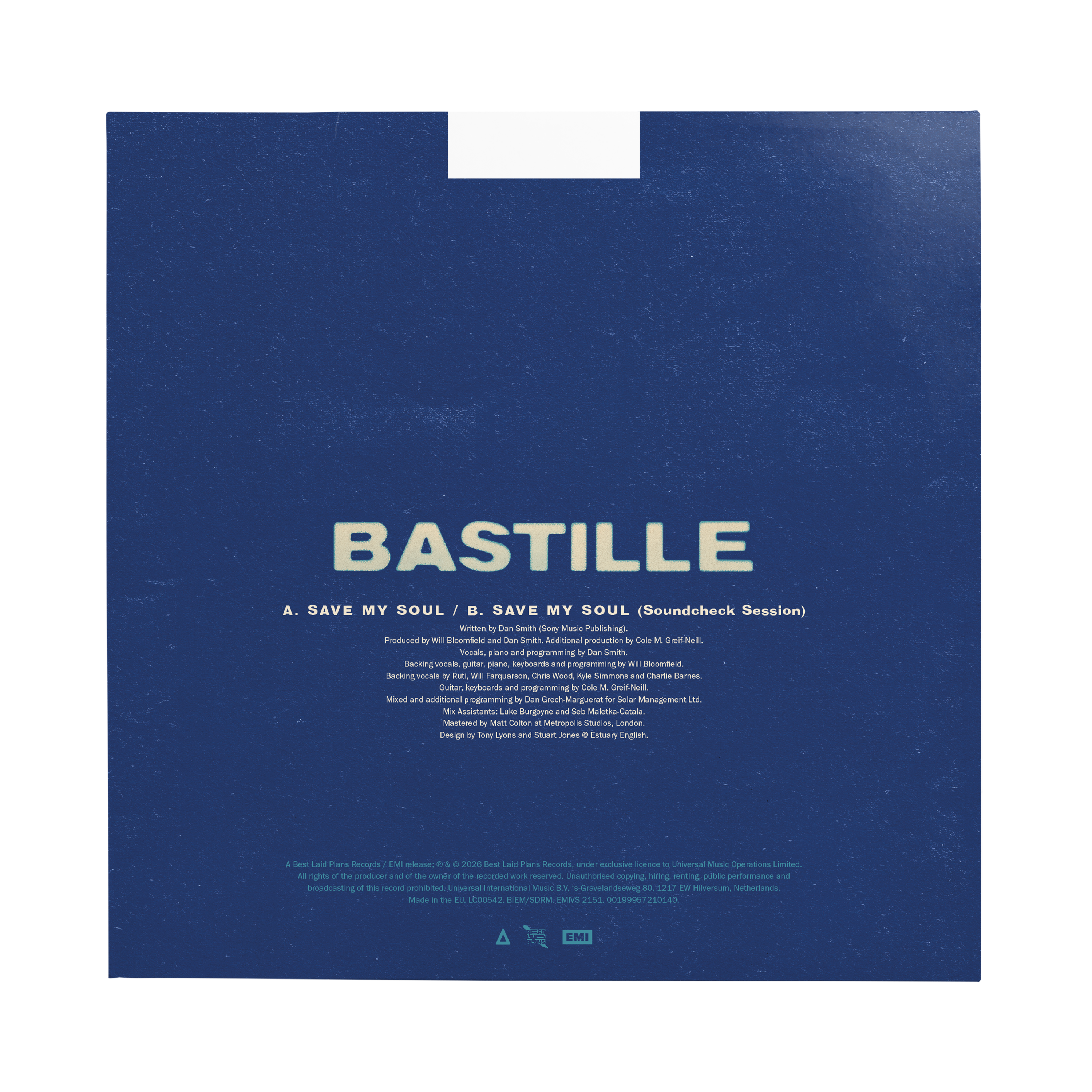 Bastille - SAVE MY SOUL 7” Single